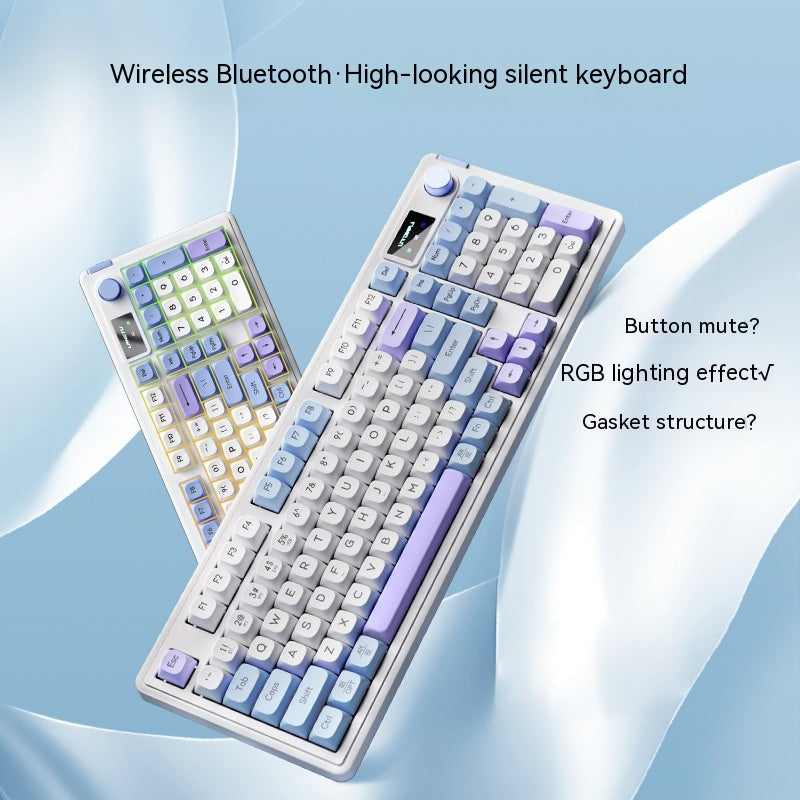 Clean Mute Wireless Bluetooth Keyboard