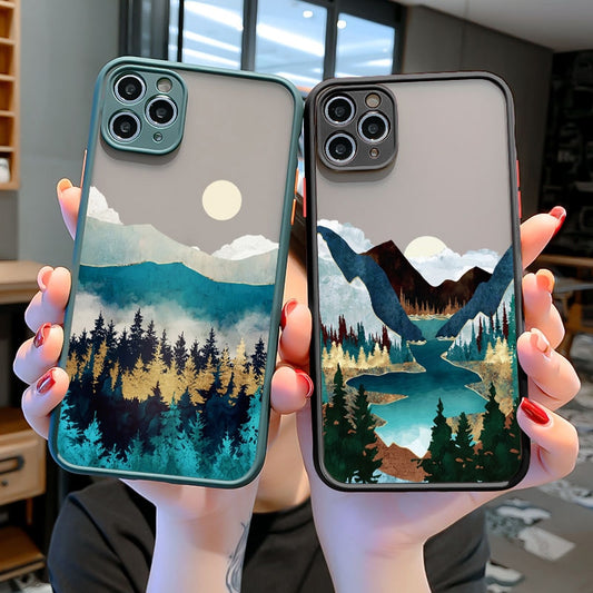 Hand Painted Phone Case For iphone Shockproof Cover Callipson