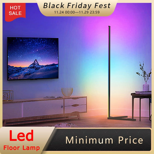RGB LED Floor lamp for Indoor Home Art Decor Atmospheric Stand Lighting